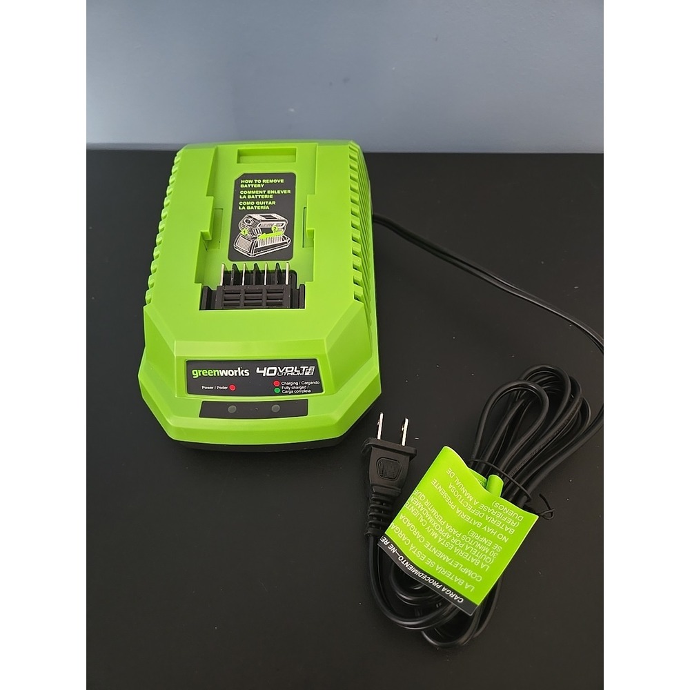 GreenWorks 40V Lithium-ion Battery Charger‎ G-MAX Green 29482